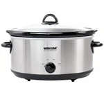 Better Chef 6-QUART Oval Stainless Steel Slow Cooker Removable Stoneware Crock. Fixed Price $64.99.