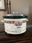 Garden Of Good Things Vintage Rival Crockpot Stoneware Slow Cooker 5 Qt. Fixed Price $85.00.