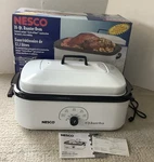 Vintage Nesco 18 Qt 4808-14 Roaster Oven Slow Cook White With Rack Iob. Fixed Price $65.00.