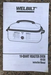 Vtg 1950'S Wel-bilt Roaster Oven RS1820 Owners Manual Only Digital (print Avail). Fixed Price $5.00.
