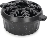 Cast Iron Wood Stove Steamer 2.5 Quart With Large Opening Top - Flake Grey. Fixed Price $66.85.