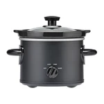 2 Quart Manual Slow Cooker, Durable Matte Black Finish. Fixed Price $10.11.