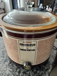 Rival Crock Pot Deep Fryer With Lid No Basket! Model 9850. Vintage 1982. Fixed Price $30.00.