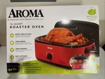 Aroma ART-718RH 18QT. Roaster Oven With High Dome Lid Red. Fixed Price $50.99.
