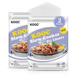 Kooc Slow Cooker Liners 8"X11" 20 Mini Count, Xs (fits 0.65-1.25QT). Fixed Price $14.99.