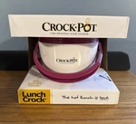 Sunbeam Crock Pot Slow Cooker Travel Lunch Box Pink/white New Food Warmer. Fixed Price $22.49.