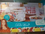 Pioneer Woman Sweet Rose And Gingham Floral 1.5 Quart Slow Cooker Set Of 2-NEW. Fixed Price $49.99.