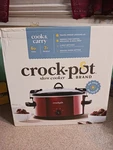 Crock-pot And Carry Manual Slow Cooker For Travel Home, 6 Quarts, Red. Fixed Price $49.99.