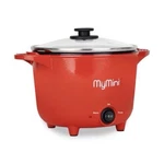 Mymini Multi-cooker Red Ceramic Non-stick Electric 4 Cup With Lid & Paddle. Fixed Price $19.00.