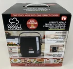 Perfect Cooker 3 Cup Rice Fusion Life Brands Black New. Fixed Price $29.99.